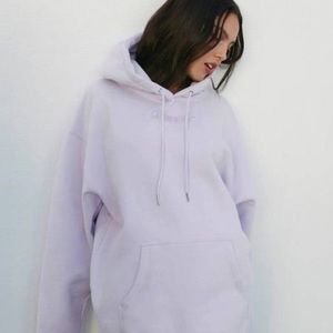 Glossier Limited Edition Embroidered Lavender Hoodie